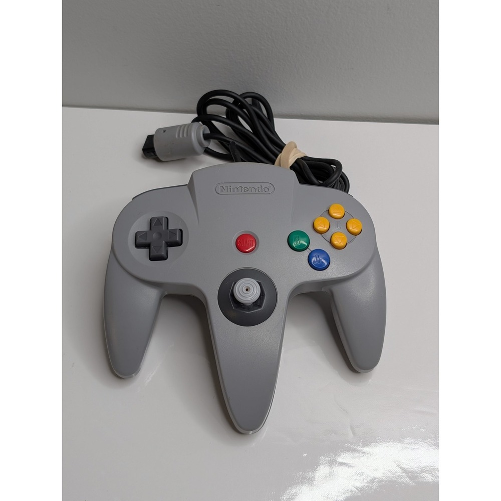 Nintendo N64 Controller Grey OEM  Tight Stick Repaired Vintage NUS005